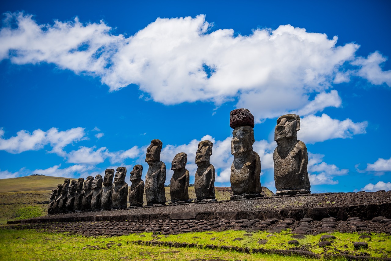 moai isola di Pasqua in Cile
