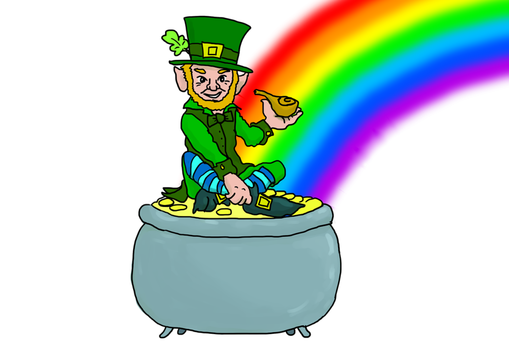 Il Leprechaun folletto leggendario irlandese.