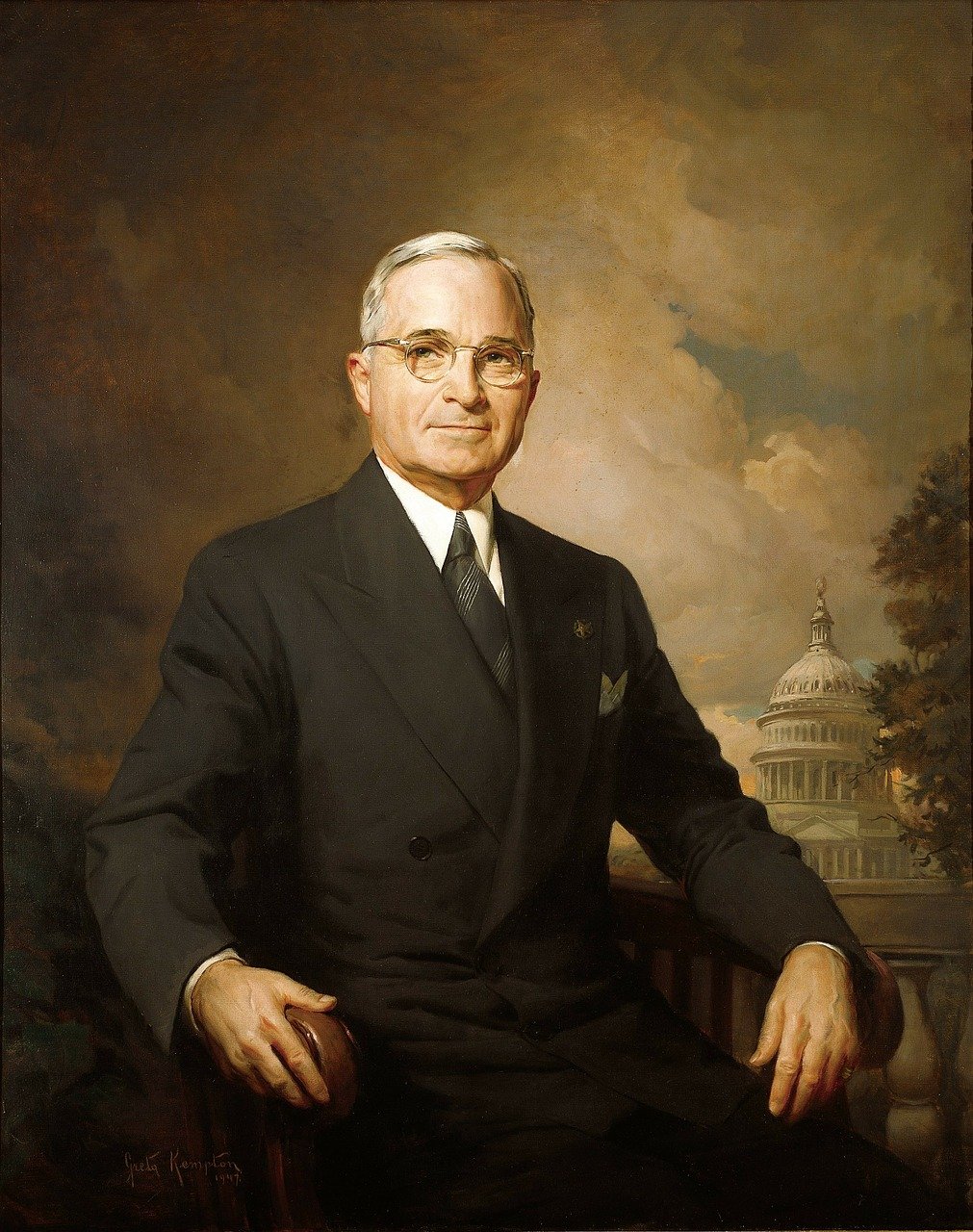 Il presidente degli Stati Uniti Harry. S. Truman