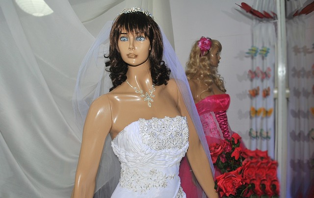 manichino abito da sposa